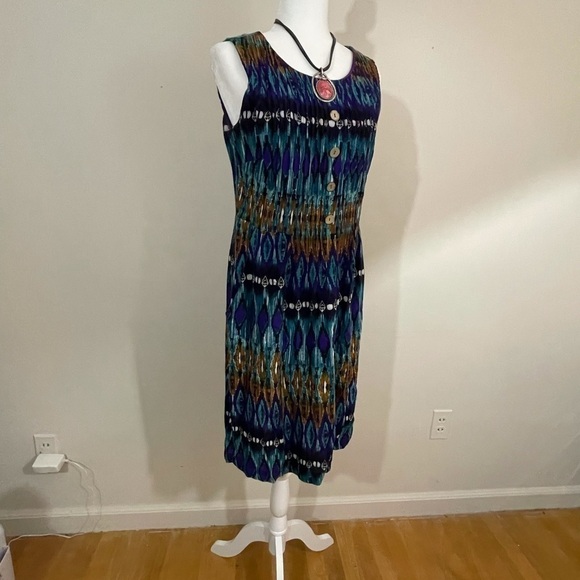 Dress barn sz 4 dress multi print abstract print - Picture 5 of 11